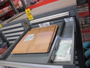 STANLEY VIDMAR HEAVY DUTY 12-DRAWER PARTS CABINET W/ CONTENTS (W-50) LOADING & HANDLING FEE $25-